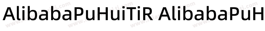 AlibabaPuHuiTiR AlibabaPuHuiTiB字体转换